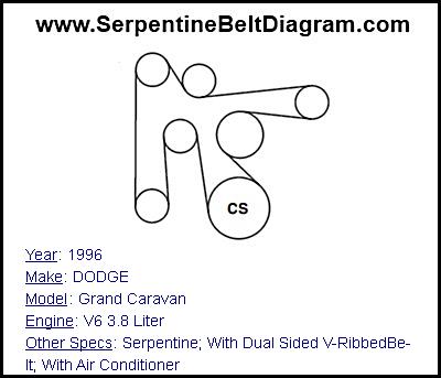 1996 DODGE Grand Caravan with V6 3.8 Liter Engine