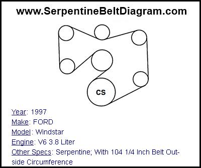 1997 FORD Windstar with V6 3.8 Liter Engine