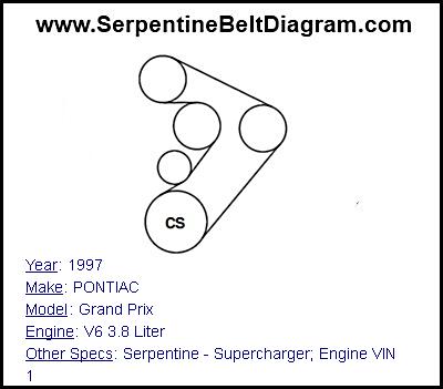 1997 PONTIAC Grand Prix with V6 3.8 Liter Engine