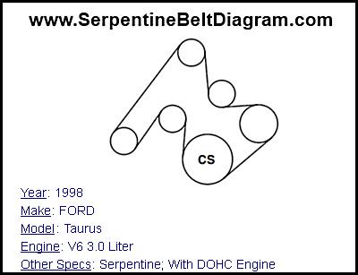 1998 FORD Taurus with V6 3.0 Liter Engine