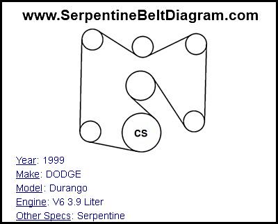 1999 DODGE Durango with V6 3.9 Liter Engine