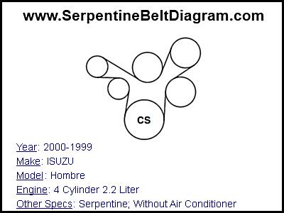 2000-1999 ISUZU Hombre with 4 Cylinder 2.2 Liter Engine