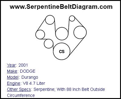 2001 DODGE Durango with V8 4.7 Liter Engine