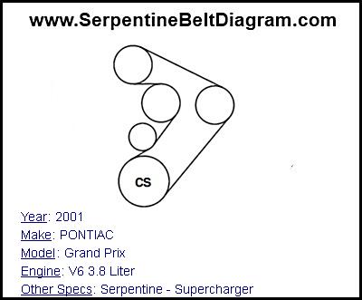 2001 PONTIAC Grand Prix with V6 3.8 Liter Engine