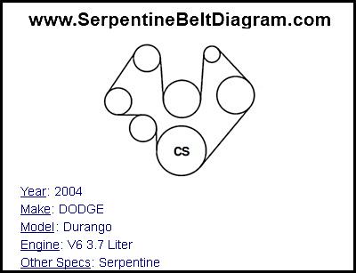 2004 DODGE Durango with V6 3.7 Liter Engine