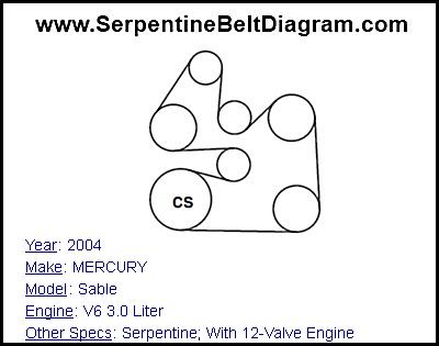 2004 MERCURY Sable with V6 3.0 Liter Engine