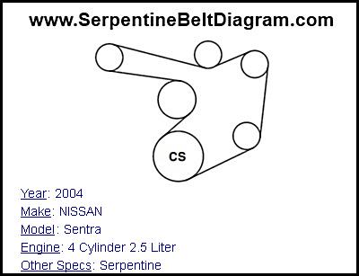 2004 NISSAN Sentra with 4 Cylinder 2.5 Liter Engine