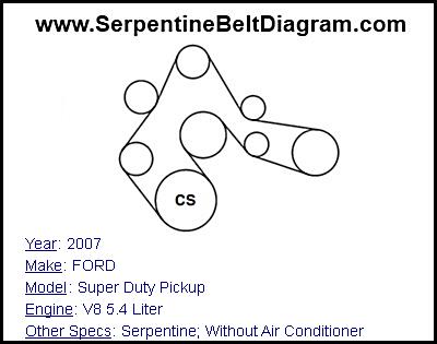 2007 FORD Super Duty Pickup with V8 5.4 Liter Engine