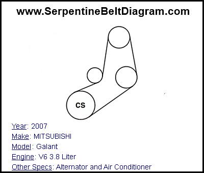 2007 MITSUBISHI Galant with V6 3.8 Liter Engine