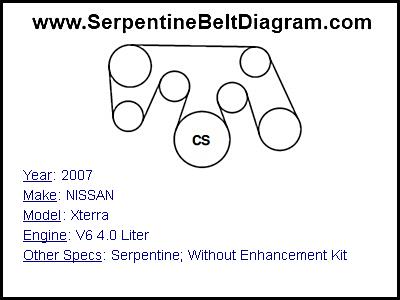 2007 NISSAN Xterra with V6 4.0 Liter Engine
