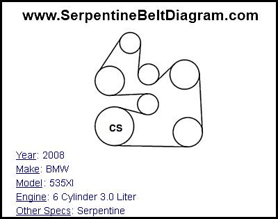 2008 BMW 535XI with 6 Cylinder 3.0 Liter Engine