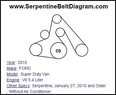 2010 FORD Super Duty Van with V8 5.4 Liter Engine