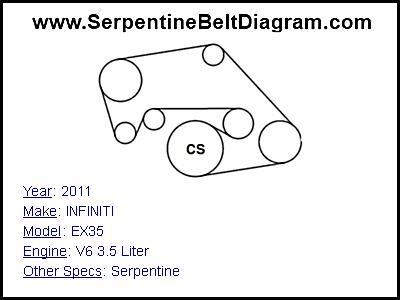 2011 INFINITI EX35 with V6 3.5 Liter Engine